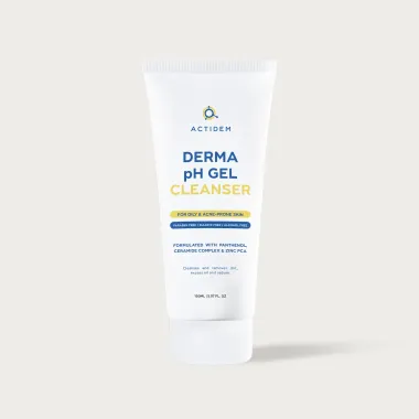 Gel rửa mặt sạch sâu dành cho da dầu mụn Actidem Derma pH Gel Cleanser 150ml